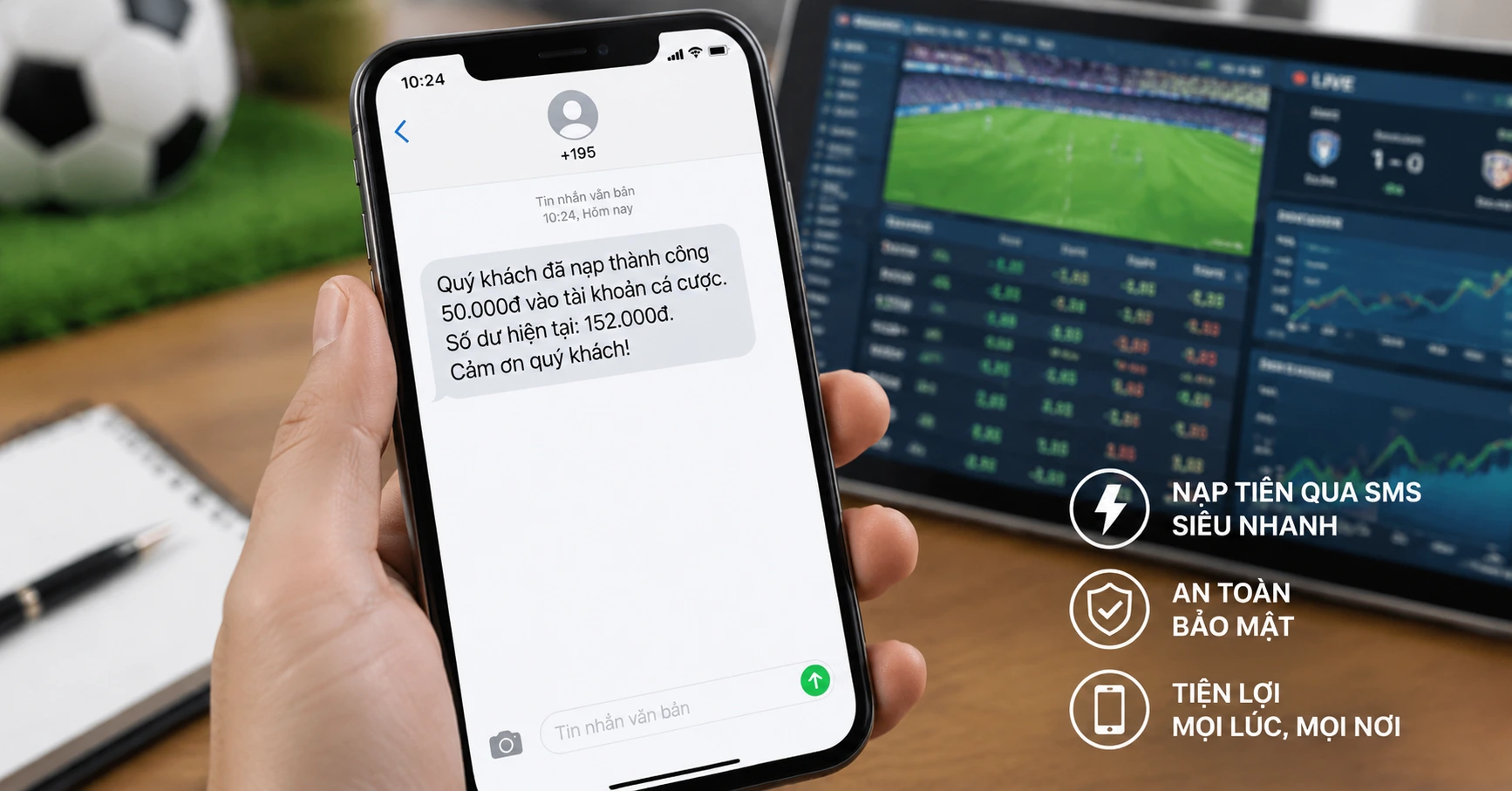 Mua m88 bằng sms - Cách thức tiện lợi và an toàn để trải nghiệm cá cược - image 3